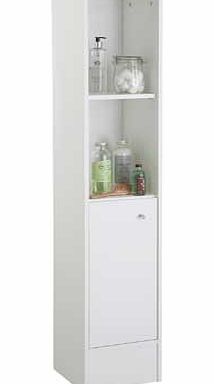 Combining open shelf space with neat cupboard storage. this bathroom unit is great for keeping your essentials tidy whilst within convenient reach. Use the open shelving for everyday items or show off more decorative pieces. Wood effect finish. 1 doo