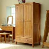 Unbranded Malvern Oak 2 Door Wardrobe - Lacquered Oak