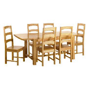 Unbranded Malvern Wooden Dining Table, Antique Effect