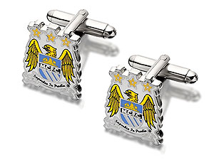 Unbranded Manchester-City-FC-Metal-Cufflinks-013228