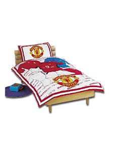 Manchester United Duvet Cover and Pillowcase Set