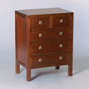Mandarin chinese 2 over 3 chest of drawers