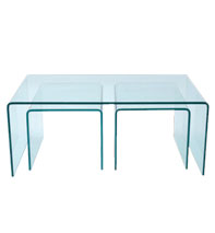 Maples Fold Glass Coffee Nest