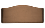 Unbranded Marbella Faux Suede 2and#39;6 Headboard - Brown