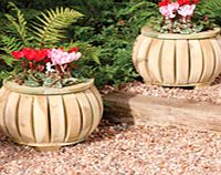 Unbranded Marberry Ball Planter x 2