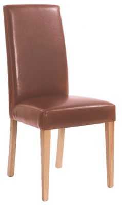 Mare Tan Dining Chair - Fully Upholstered