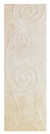 Unbranded Marfil Cream Spiral Decor - Small Spiral