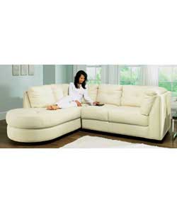 An attractive, comfortable and durable structure upholstered in corrected grain leather.Foam-filled