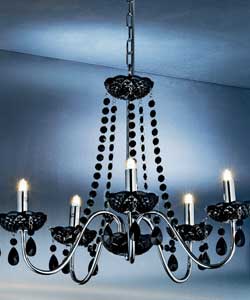 Unbranded Marie Therese Chrome 5 Light Fitting