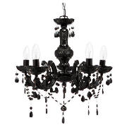 Unbranded Marie Therese Five Light Ceiling Fitting Black
