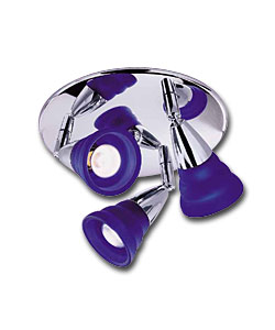 Marine Triple Spotlight - Chrome effect