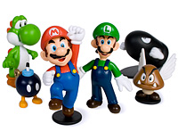Mario Collectable Vinyl Figures (Luigi and Paragoomba)