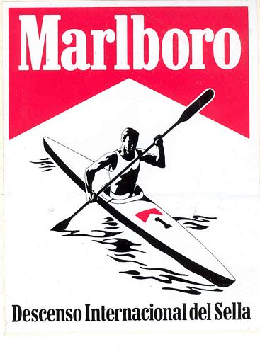 Marlboro Canoe Sticker (10cm x 14cm)