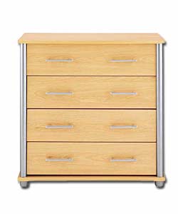 Marlin 4 Drawer Chest - Beech Effect
