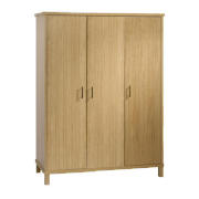 Marlowe 3 Door Wardrobe- Oak veneer
