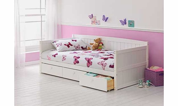 Cabin bed: Bed size W96. L195. H81cm. Mattress: Forty Winks Bibby mattress. For ages 4 years and over. General information: Self assembly: 2 people recommended.