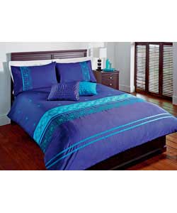 Marrakech Double Duvet Cover Set - Navy