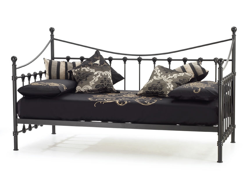 Unbranded Marseilles Black Day Bed with optional Guest Bed