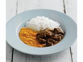 Lamb cooked in tomato sauce with mixed lentils and plain basmati rice. Please note that our dishes for Ethnic Diets are stocked to order, so please order 14 days before you require delivery. Thank you.