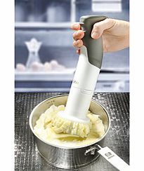 Mashing potatoes is hard work, but now you can serve smooth, creamy mash in seconds, and never a lump in sight! Whereas hand blenders smash the potatoes, breaking down the starch and producing gloopy mash, this new electric tool uses a patented tec