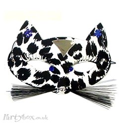 Mask - Leopard - Black & White