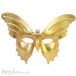 Mask - Winged - Butterfly Deluxe - Gold