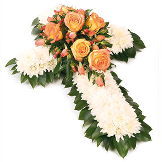 A traditional massed cross with a centre placement in yellow shades.