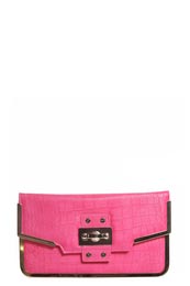 Unbranded Matilda mock croc clutch bag