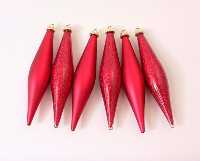 Matt and Glitter Icicles Decorations