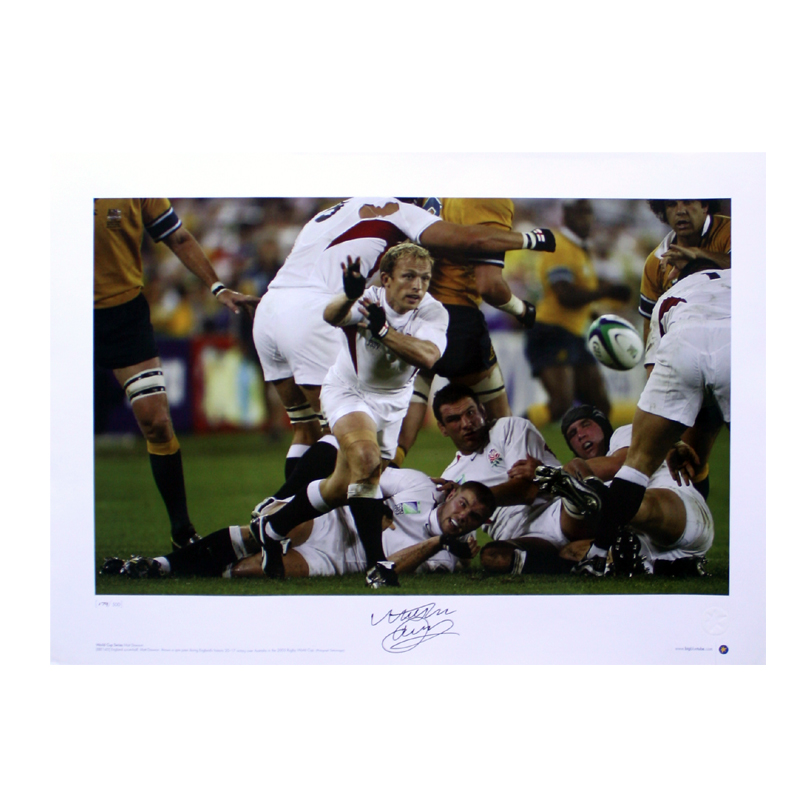 Unbranded Matt Dawson Signed England Print: Rugby World Cup Winners 2003