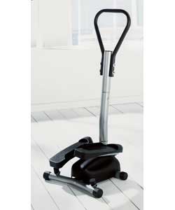 New generation mini stepper with lateral movement to simulate skiing.Twin hydraulic