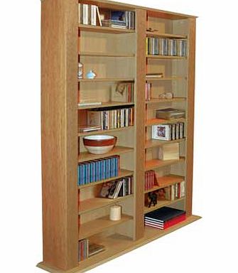 Unbranded Maximus Oak CD and DVD Media Storage Unit