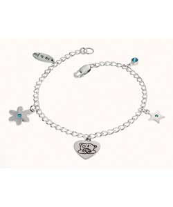 Me to You; Sterling Silver Charm Bracelet