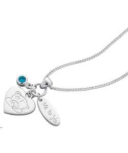 Me to You; Sterling Silver Charm Pendant