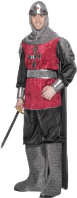 This Medieval Knight Costume Is A Must For That Patriotic Fancy Dress Event. Includes Tunic