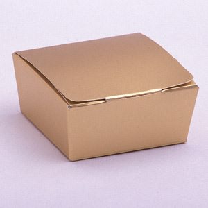 Medium Matt Gold Favor Boxes