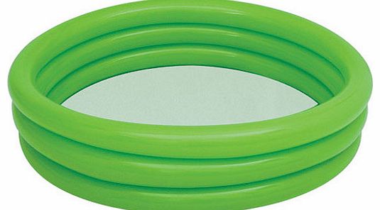 Keep cool in the summer with the Medium Play Pool - Green. Measuring 152cm in diameter with a maximum capacity of 282 litres, this handy little pool is perfect for back-garden fun. The medium play pool is also available in blue and red. (Barcode EAN=