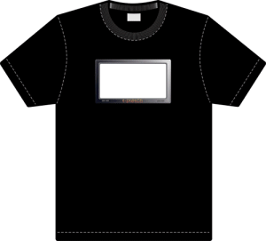 Unbranded Medium T-Sketch Light Up Flashing T-Shirt