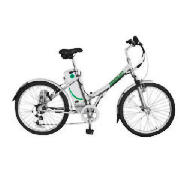 The Meerkat Metro electric bike comes in bright metallic silver with a steel frame. The metro featur