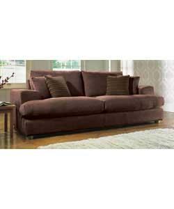 Megan Extra Large Sofa - Chocolate