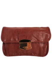 Unbranded Melanie shimmer effect clutch bag