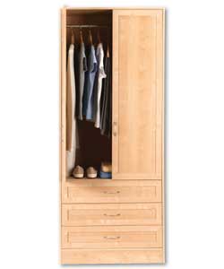 Melbourne 2 Door 3 Drawer Wardrobe