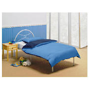 Unbranded Memo Metal Single Bed, White With Simmons Mattress