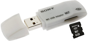 Unbranded Memory Stick Micro M2 For Sony With USB Reader/Writer - 4GB - Sony - AMAZING PRICE!