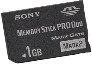 Unbranded Memory Stick PRO DUO For Sony (Mark 2)   DUO Adapter - 1GB - Sony