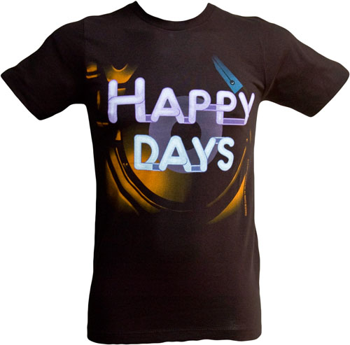 Unbranded Men` Happy Days Show Logo T-Shirt