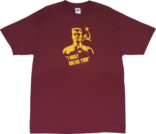 Unbranded Men` Ivan Drago Rocky T-Shirt