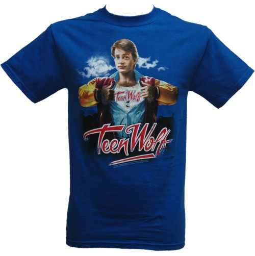 This mens Teenwolf T-Shirt is a great homage to the classic feelgood werewolf themed comedy which st