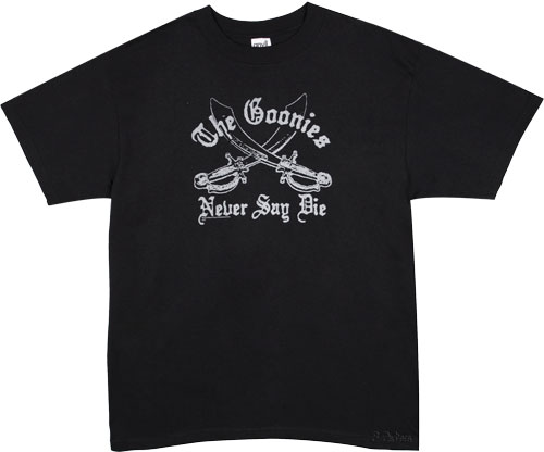 Unbranded Menand#39;s Goonies Never Say Die T-Shirt