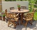 Unbranded Mendip 6 Seater Dining Table: - Natural wood